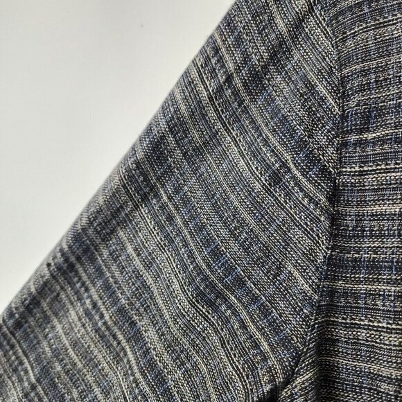 EILEEN FISHER Womens Plus Size 1X Striped 100% Organic Linen Button Down Tunic - Picture 10 of 14